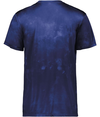Stock Cotton-Touch Poly Tee NAVY CLOUD PRINT Back
