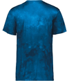 Stock Cotton-Touch Poly Tee ROYAL CLOUD PRINT Back