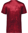 Stock Cotton-Touch Poly Tee SCARLET CLOUD PRINT Back