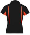 Ladies Avenger Polo BLACK/ORANGE Back