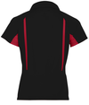 Ladies Avenger Polo BLACK/SCARLET Back