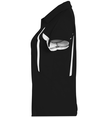 Ladies Avenger Polo BLACK/WHITE Side