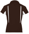 Ladies Avenger Polo BROWN/WHITE Back