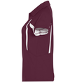 Ladies Avenger Polo MAROON/WHITE Side
