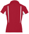 Ladies Avenger Polo SCARLET/WHITE Back