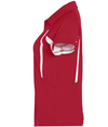 Ladies Avenger Polo SCARLET/WHITE Side