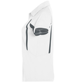 Ladies Avenger Polo WHITE/GRAPHITE Side