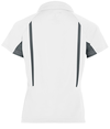 Ladies Avenger Polo WHITE/GRAPHITE Back