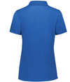 Ladies Repreve Eco Polo ROYAL HEATHER Back
