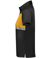 Ladies Prism Bold Polo BLACK/GOLD lside