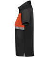 Ladies Prism Bold Polo BLACK/ORANGE lside