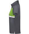 Ladies Prism Bold Polo CARBON/LIME lside