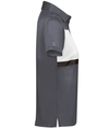 Ladies Prism Bold Polo CARBON/WHITE rside
