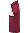 Ladies Prism Bold Polo CARDINAL/WHITE lside