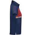 Ladies Prism Bold Polo NAVY/SCARLET rside