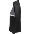 Ladies Prism Bold 1/4 Zip BLACK/CARBON lside