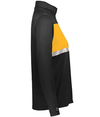 Ladies Prism Bold 1/4 Zip BLACK/GOLD rside