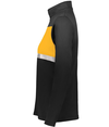 Ladies Prism Bold 1/4 Zip BLACK/GOLD lside