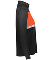 Ladies Prism Bold 1/4 Zip BLACK/ORANGE rside
