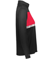 Ladies Prism Bold 1/4 Zip BLACK/SCARLET rside
