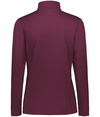 Ladies Prism Bold 1/4 Zip MAROON/WHITE Back