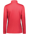 Ladies Prism Bold 1/4 Zip SCARLET/WHITE Back