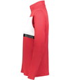 Ladies Prism Bold 1/4 Zip SCARLET/WHITE lside