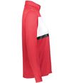 Ladies Prism Bold 1/4 Zip SCARLET/WHITE rside