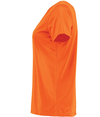 Ladies Momentum Tee ELECTRIC ORANGE lside