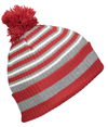 Spirit Pom Beanie CARDINAL/HEATHER GREY/WHITE rside