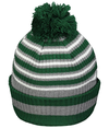 Spirit Pom Beanie DARK GREEN/HEATHER GREY/WHITE Back