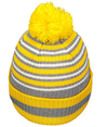 Spirit Pom Beanie GOLD/HEATHER GREY/WHITE Back