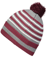 Spirit Pom Beanie MAROON/HEATHER GREY/WHITE lside