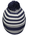 Spirit Pom Beanie NAVY/HEATHER GREY/WHITE Back
