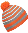 Spirit Pom Beanie ORANGE/HEATHER GREY/WHITE rside