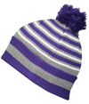 Spirit Pom Beanie PURPLE/HEATHER GREY/WHITE lside