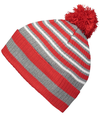 Spirit Pom Beanie RED/HEATHER GREY/WHITE lside