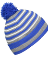 Spirit Pom Beanie ROYAL/HEATHER GREY/WHITE rside