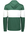 All American Hoodie DARK GREEN HEATHER/WHITE Back