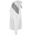 Youth Prospect Hoodie WHITE/CHARCOAL HEATHER Side