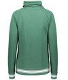 Ladies All American Hoodie DARK GREEN HEATHER/WHITE Back