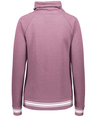 Ladies All American Hoodie DUSTY ROSE HEATHER/WHITE Back