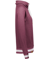 Ladies All American Hoodie MAROON HEATHER/WHITE rside