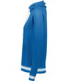 Ladies All American Hoodie ROYAL HEATHER/WHITE lside