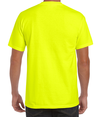 Ultra Cotton Adult Pocket Tee SAFETY GREEN (50C/50P) Back