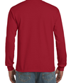 Ultra Cotton Adult Long Sleeve CARDINAL RED Back