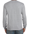 Ultra Cotton Adult Long Sleeve SPORT GREY (90C/10P) Back