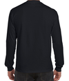 Adult Long Sleeve Pocket Tee BLACK Back