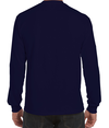 Adult Long Sleeve Pocket Tee NAVY Back