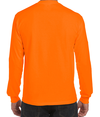 Adult Long Sleeve Pocket Tee S ORANGE (50C/50P) Back